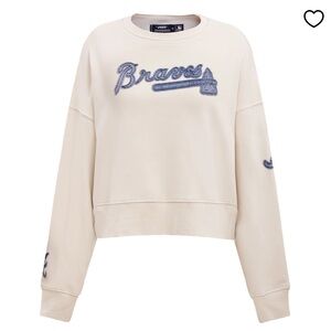 Pro standard MLB ATLANTA BRAVES VARSITY BLUES WOMEN'S CREWNECK size S